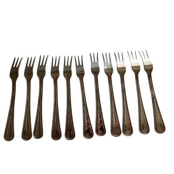 Adcraft Avalon 18/817 Stainless Steel Oyster Forks Set Of 11 - Picture 5 of 5